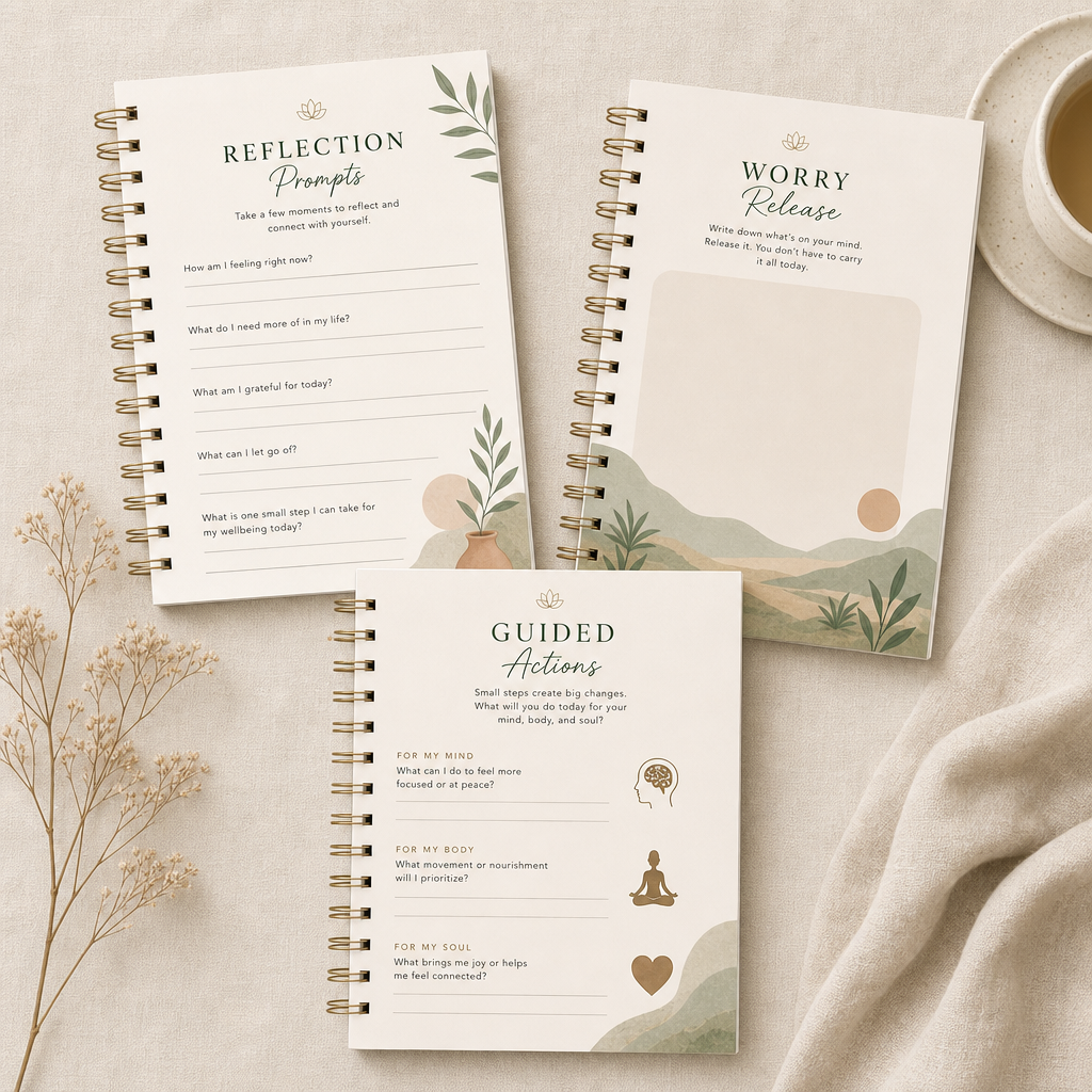 Mindfulness, Movement & Wellbeing Guided Workbook Journal